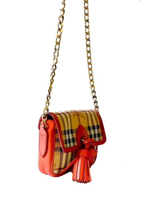 BURBERRY HAYMARKET CHECKS SLING BAG