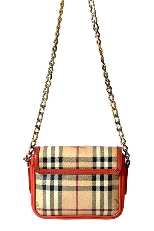 BURBERRY HAYMARKET CHECKS SLING BAG