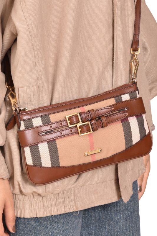 Burberry Haymarket Small Crossbody Bag