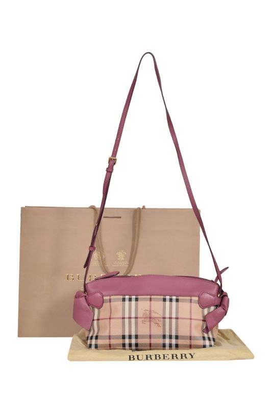 Burberry Horseferry Check LeatherHandbag