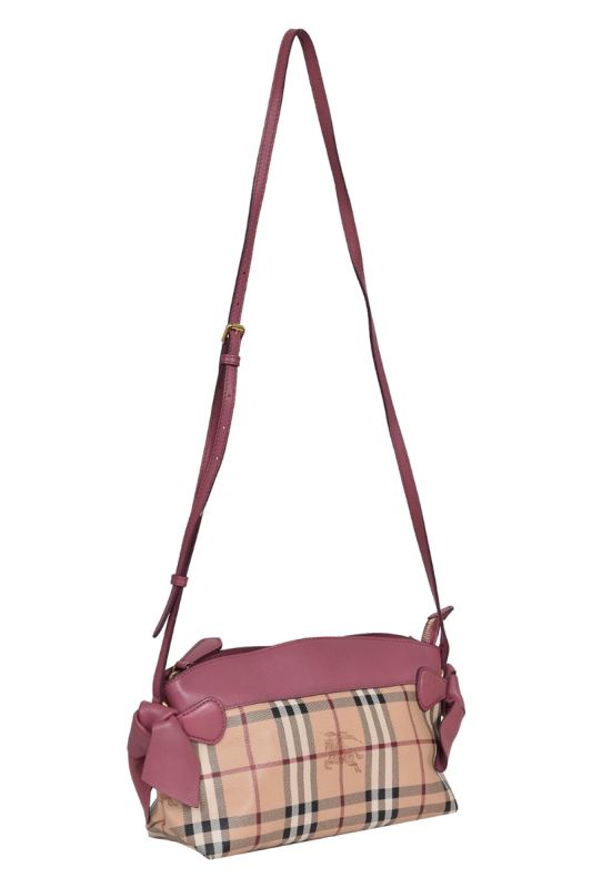 Burberry Horseferry Check LeatherHandbag