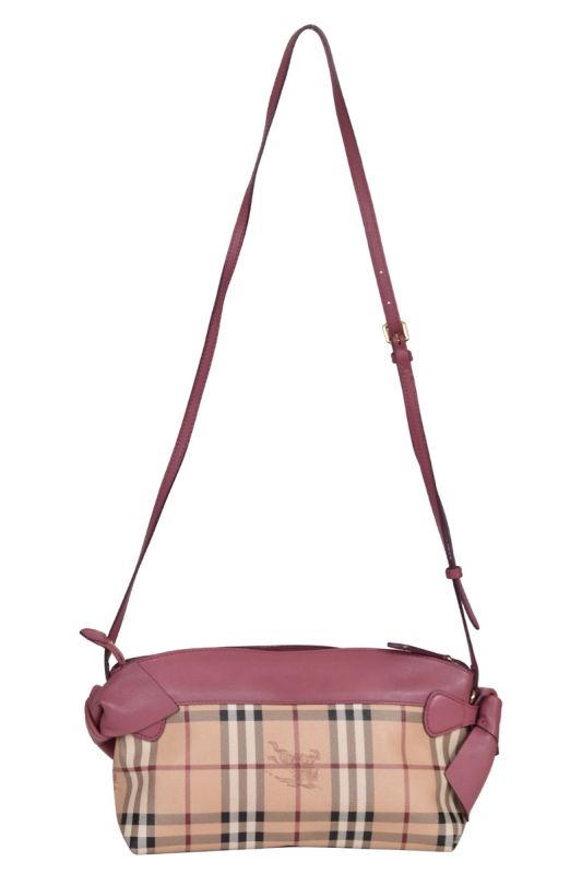 Burberry Horseferry Check LeatherHandbag