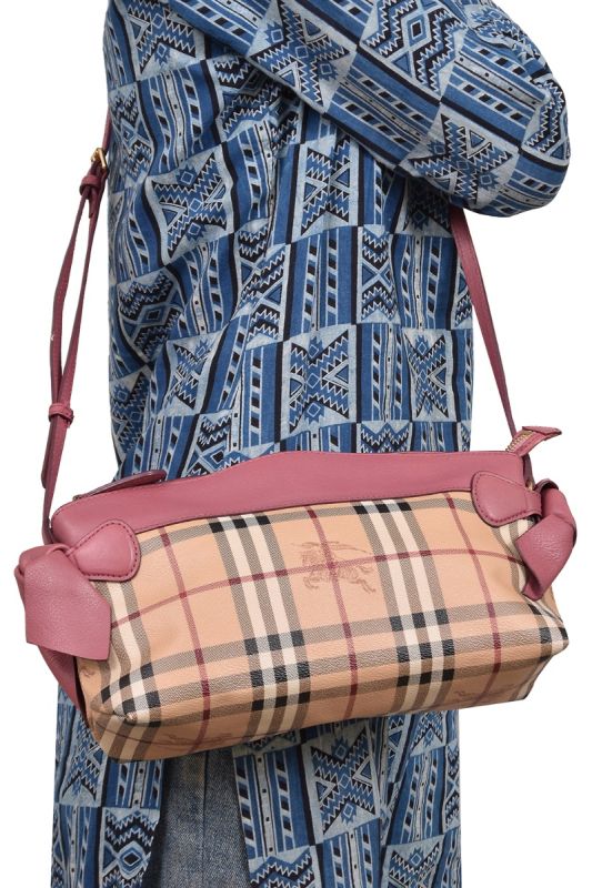 Burberry Horseferry Check LeatherHandbag