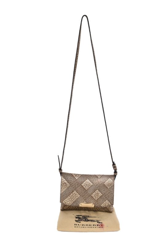 BURBERRY LANGLEY SIGNATURE GRAIN CROSSBODY BAG