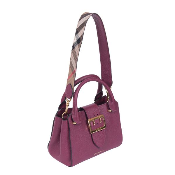 BURBERRY LEATHER BUCKLE BAG