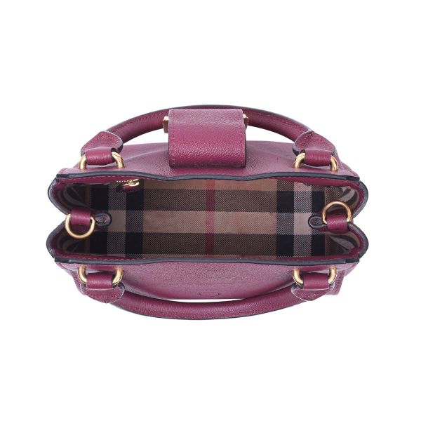 BURBERRY LEATHER BUCKLE BAG