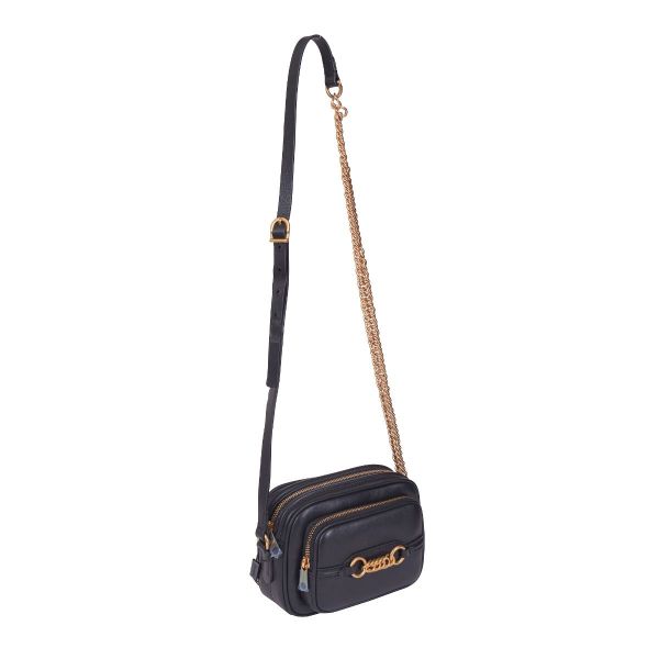 BURBERRY LEATHER LINK CAMERA BAG