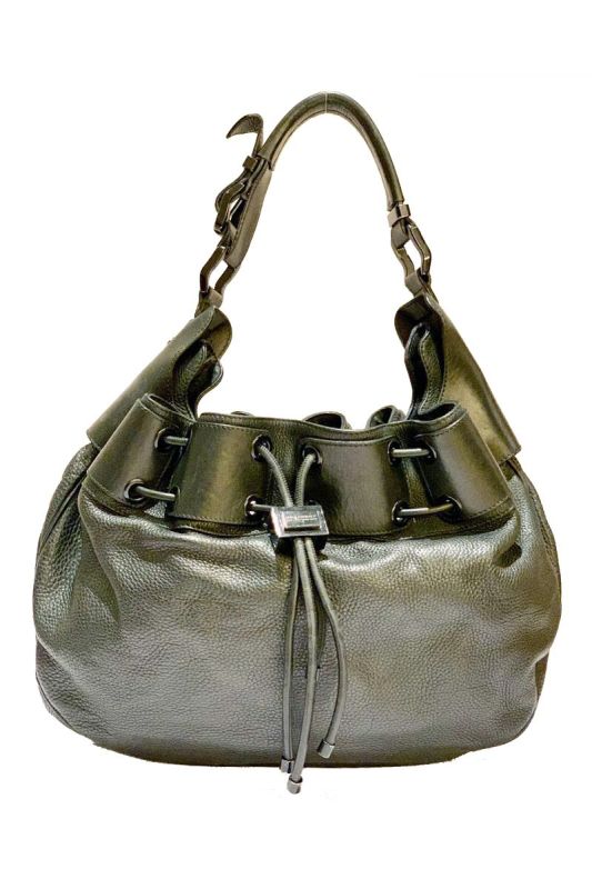 BURBERRY LEATHER WARRIOR DRAWSTRING HOBO