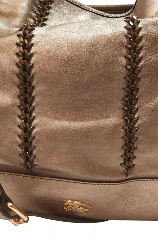 Burberry Metallic Golden Tote Bag