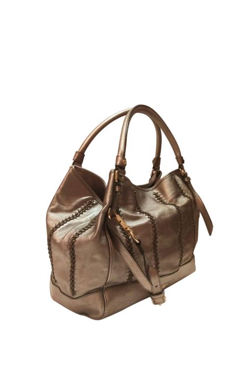 Burberry Metallic Golden Tote Bag