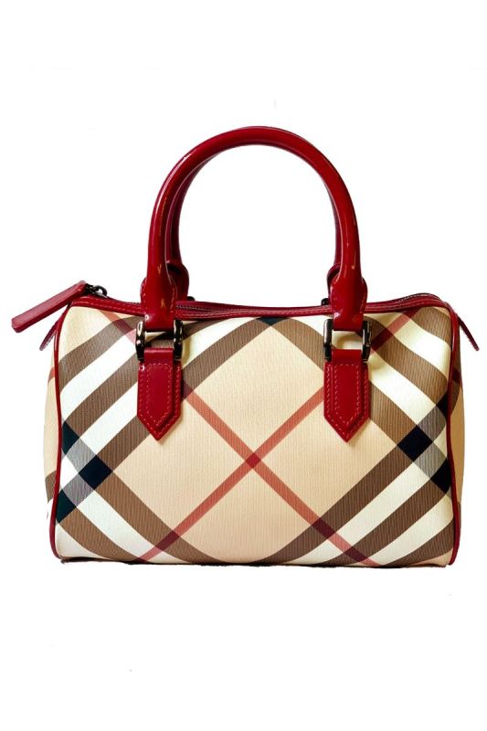 BURBERRY NOVA CHECK BOWLING BAG RT46