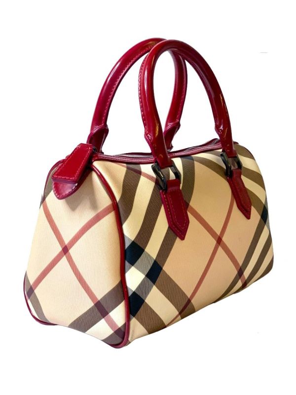 BURBERRY NOVA CHECK BOWLING BAG RT46