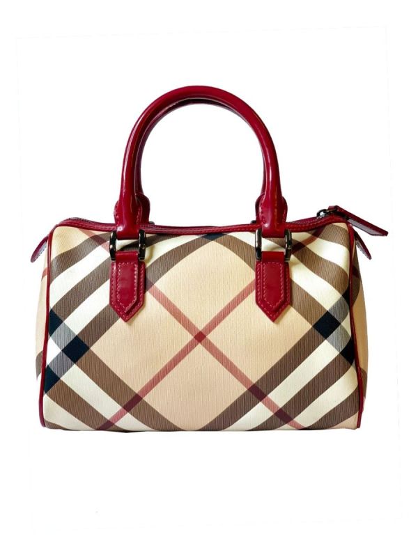 BURBERRY NOVA CHECK BOWLING BAG RT46