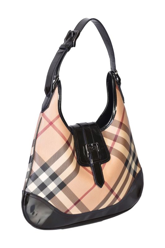 BURBERRY NOVA CHECK BROOKE HOBO BAG