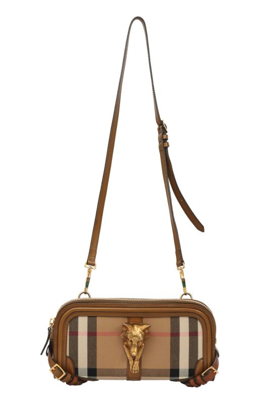 Burberry Nova Check Fox Head Sling Bag