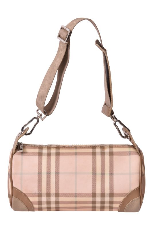 Burberry Nova Check Lola Barrel Bag