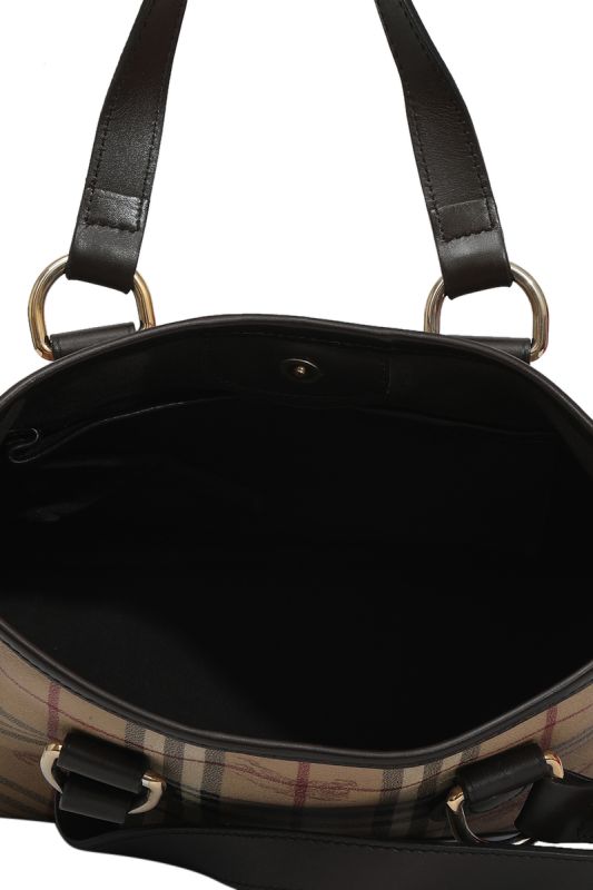 Burberry Nova Checks Coated Canvas & Leather Tote Bag RT167-10