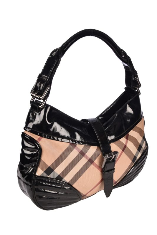 BURBERRY NOVA CHECKS HOBO BAG