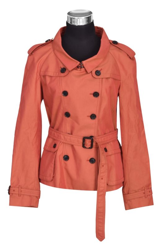 Burberry Orange Trench Coat