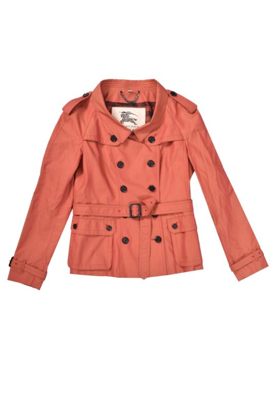 Burberry Orange Trench Coat