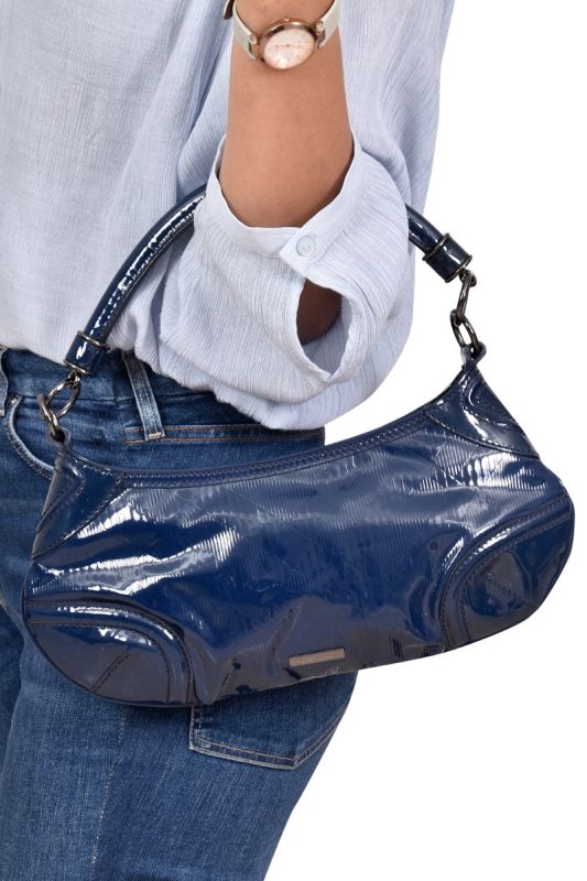 Burberry Patent Leather Shoulder Bag