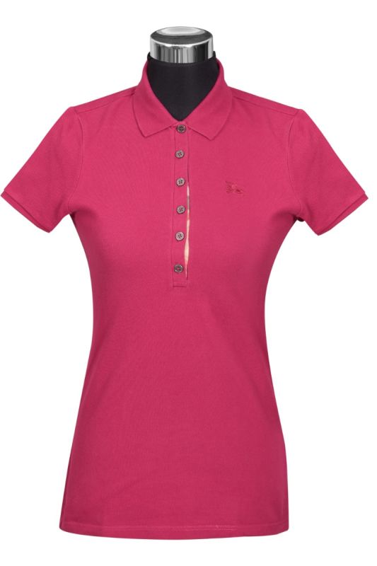 Burberry Pink Cotton Pique Polo T Shirt