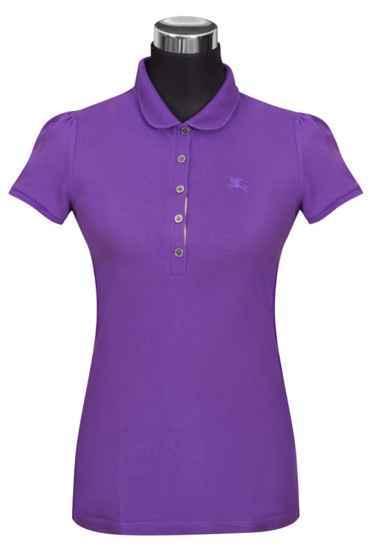 Burberry Cotton Pique Puff Sleeve Polo T Shirt RT140-10