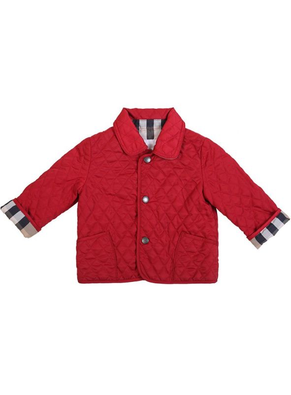 BURBERRY RED QUILTED JACKET