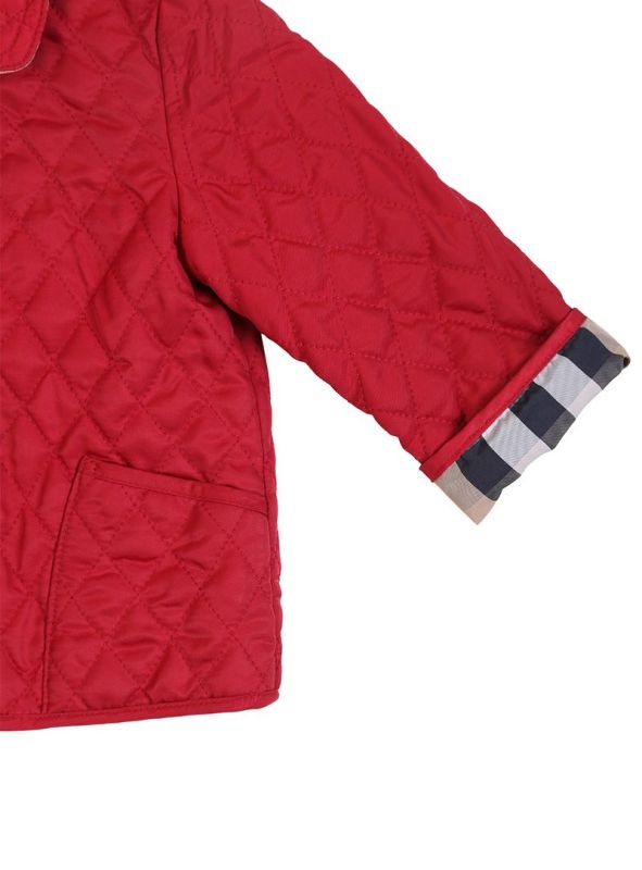 BURBERRY RED QUILTED JACKET