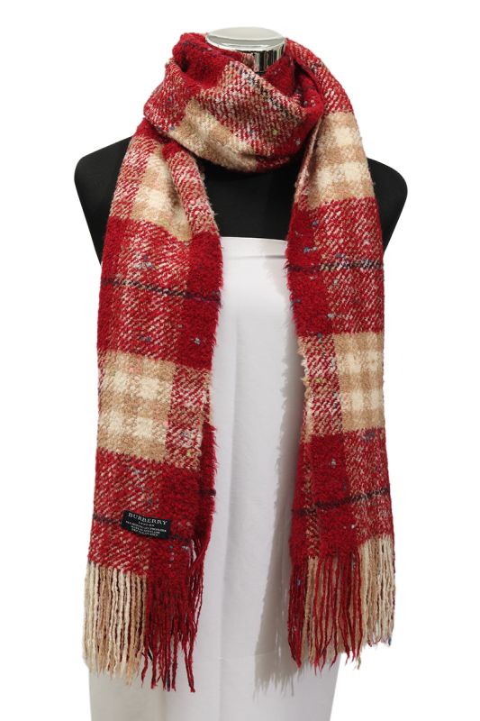 Burberry Red/Beige Muffler