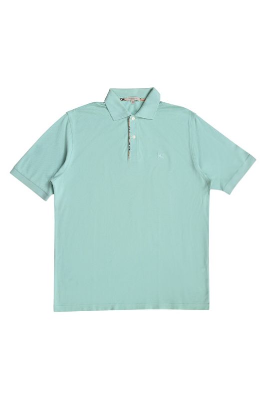 Burberry Sea Green Polo T Shirt