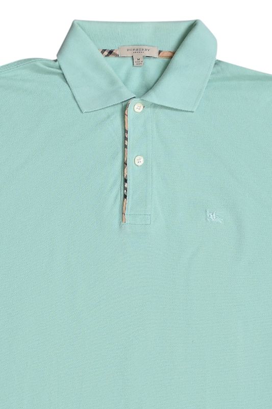 Burberry Sea Green Polo T Shirt