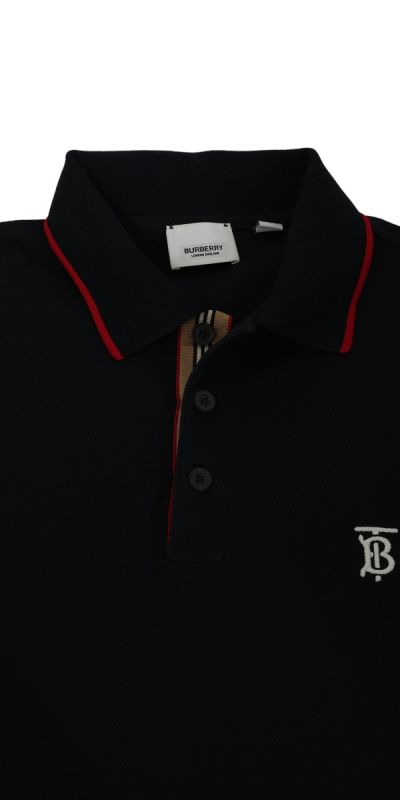 Burberry Size M Twin Tipped Motif Polo T-shirt