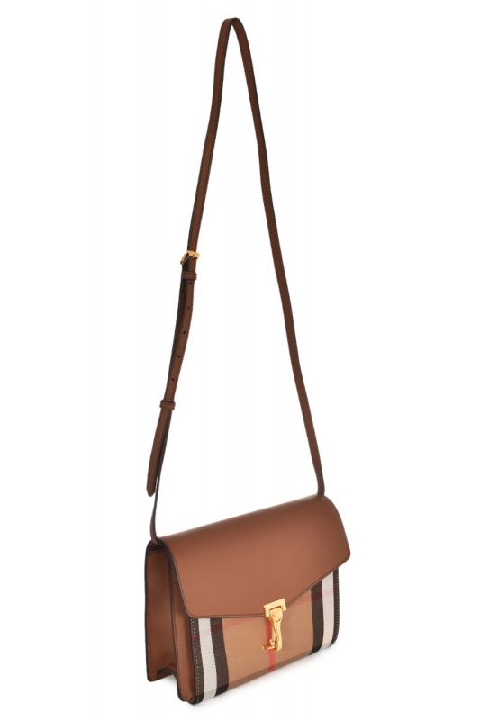 BURBERRY MACKEN HOUSE CHECK CROSSBODY BAG