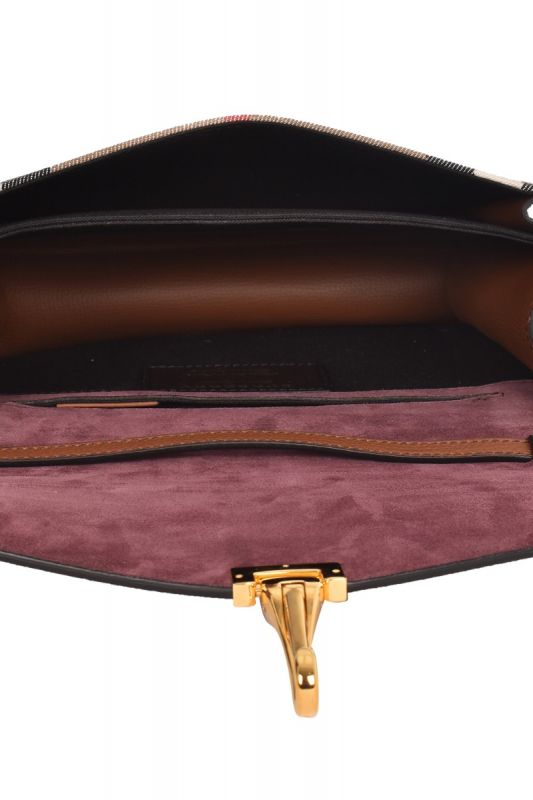 BURBERRY MACKEN HOUSE CHECK CROSSBODY BAG