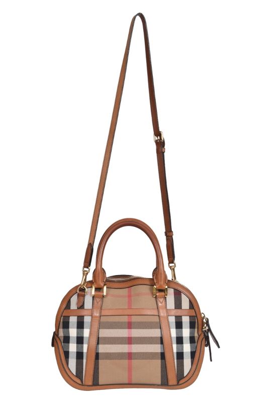 Burberry Small Orchard House Check Bowling Bag