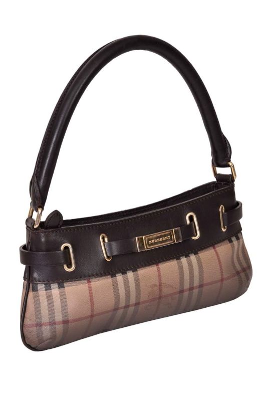 Burberry Smoked checks Coated Canvas Bag