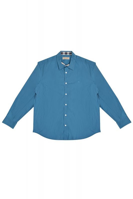 Burberry Teal Blue Men’s Shirt