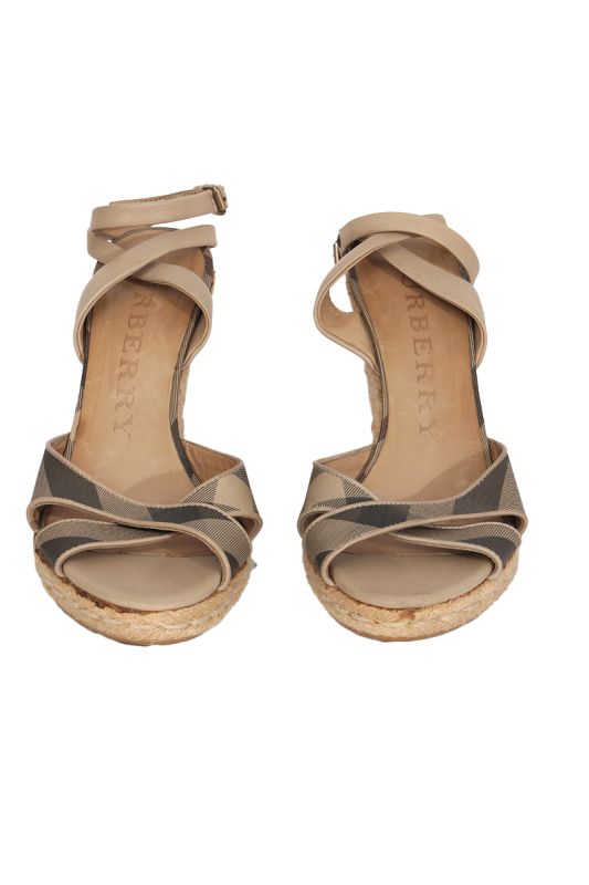 Burberry Tie Up EU 38.5 Wedges