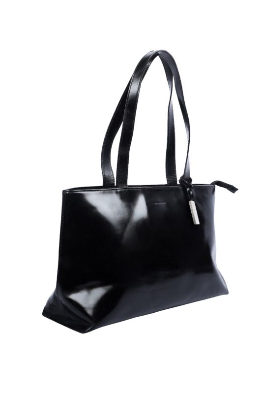 Burberry Vintage Black Patent Leather Handbag