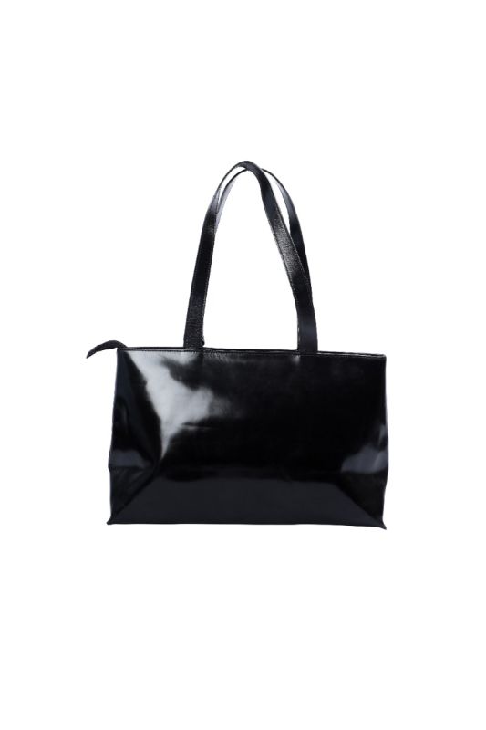 Burberry Vintage Black Patent Leather Handbag