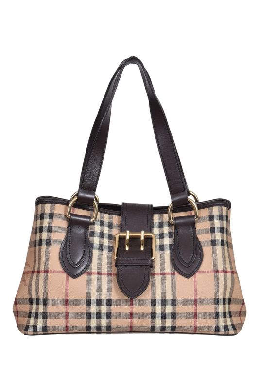 Burberry Vintage Haymarket Check Handbag