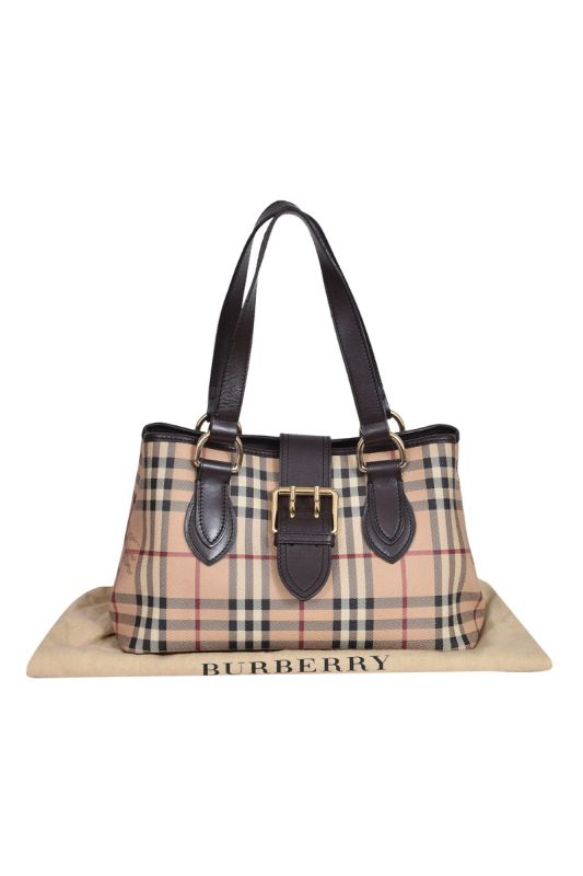 Burberry Vintage Haymarket Check Handbag