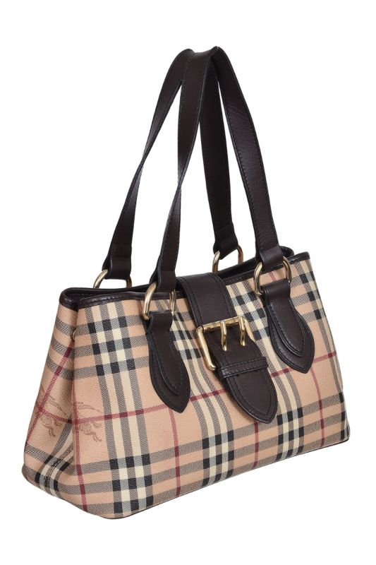 Burberry Vintage Haymarket Check Handbag