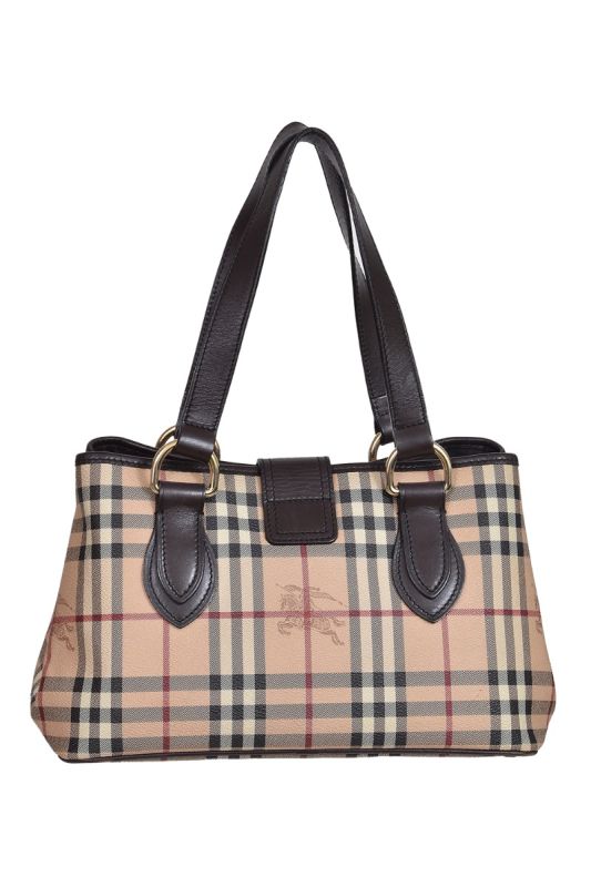 Burberry Vintage Haymarket Check Handbag