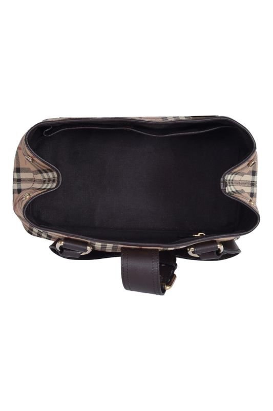 Burberry Vintage Haymarket Check Handbag