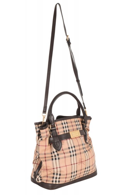 BURBERRY W HAY- MARKET CHECK BAG