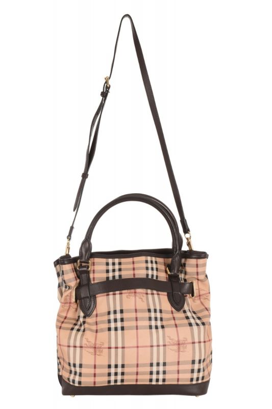 BURBERRY W HAY- MARKET CHECK BAG