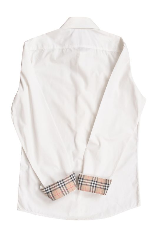Burberry White Checkered Shirt