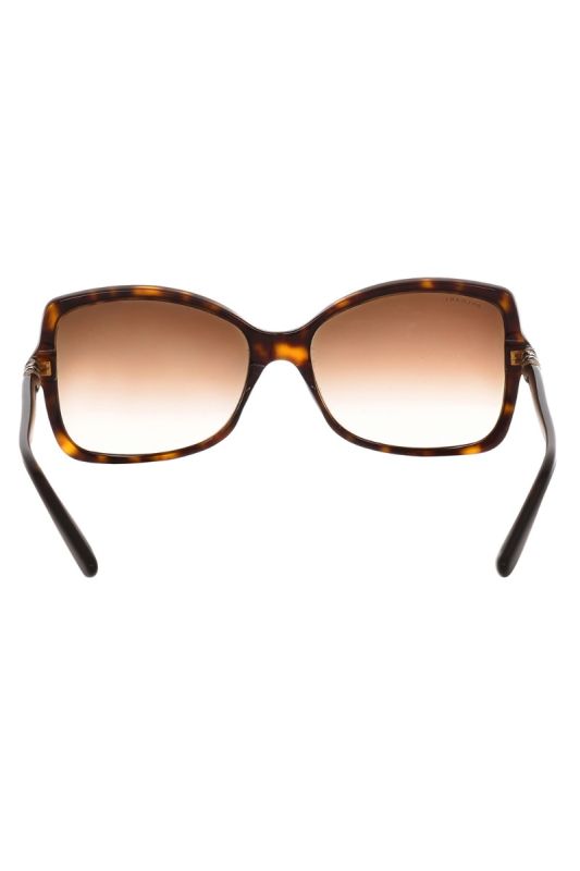 BVLGARI B BROWN SQUARE SUNGLASSES